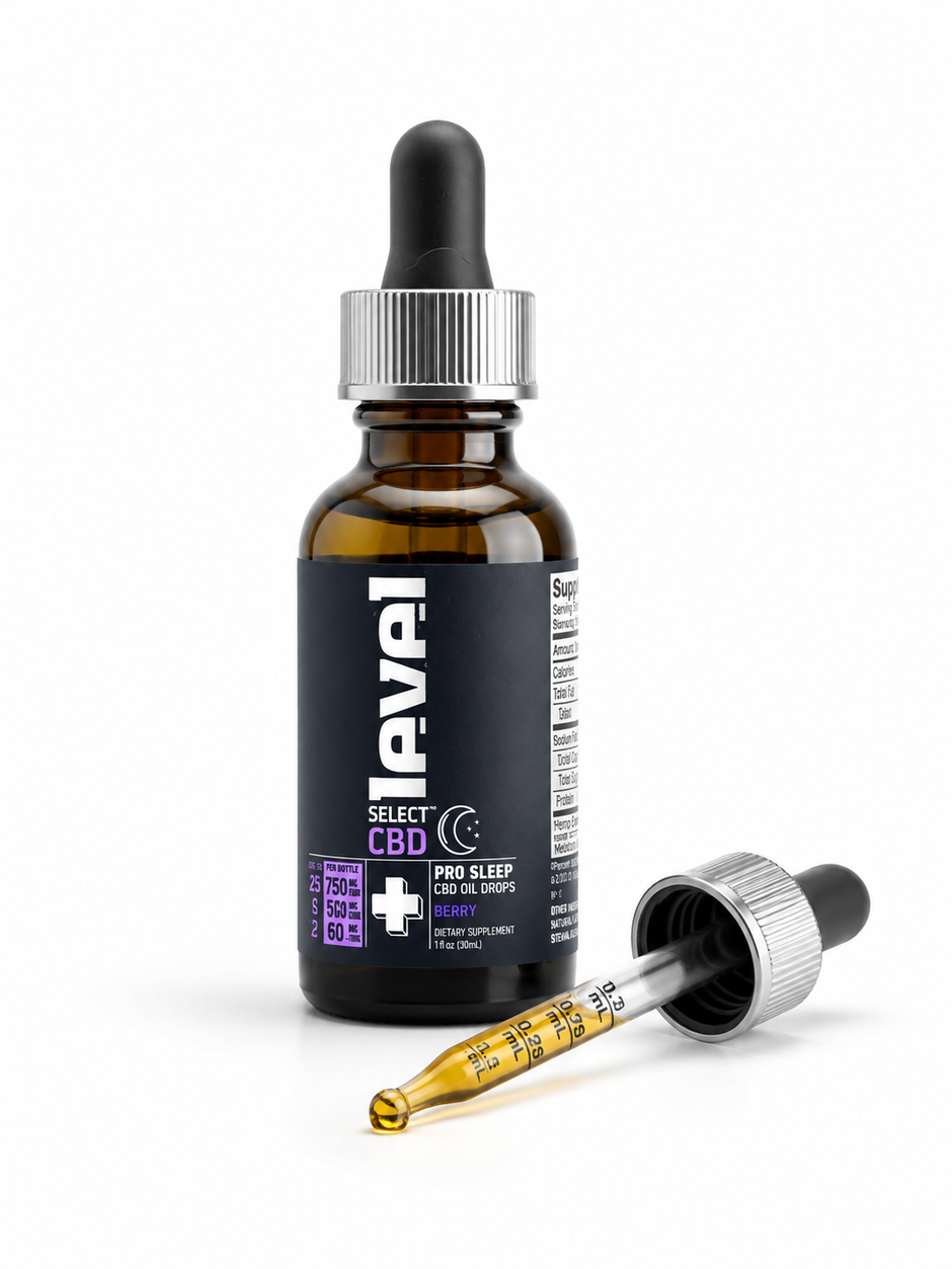 Level Select CBD Pro Sleep Oil Drops - Berry 750mg
