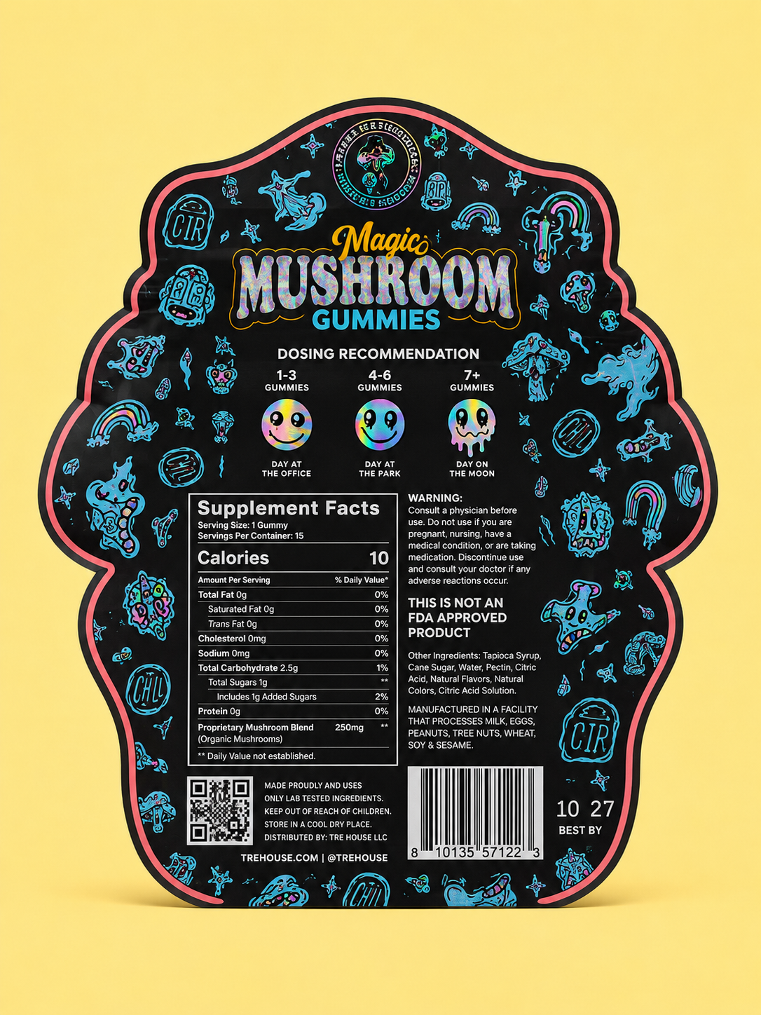 TreHouse Magic Mushroom Gummies - Juicy Mango