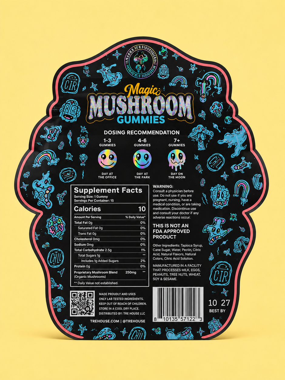 TreHouse Magic Mushroom Gummies - Juicy Mango