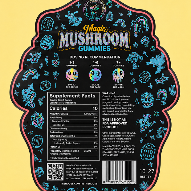 TreHouse Magic Mushroom Gummies - Juicy Mango