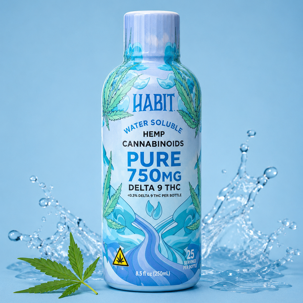 Habit Water Soluble Hemp Cannabinoids - Pure 750mg