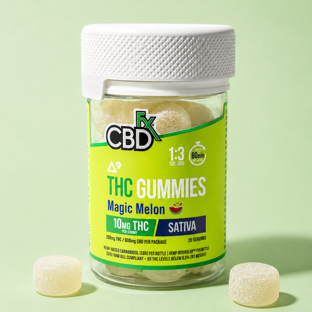 CBDfx Delta-9 THC Gummies – Magic Melon Sativa 10mg