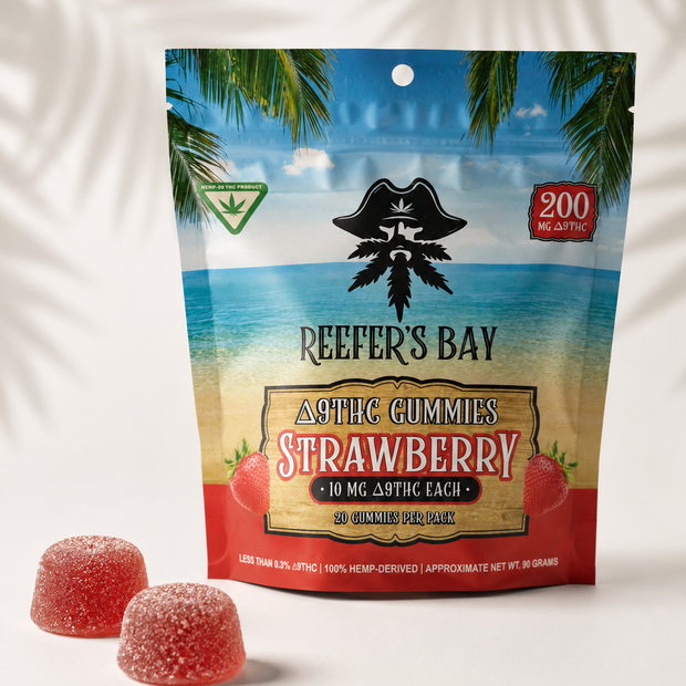 Reefer's Bay Delta-9 THC Gummies – Strawberry 200mg