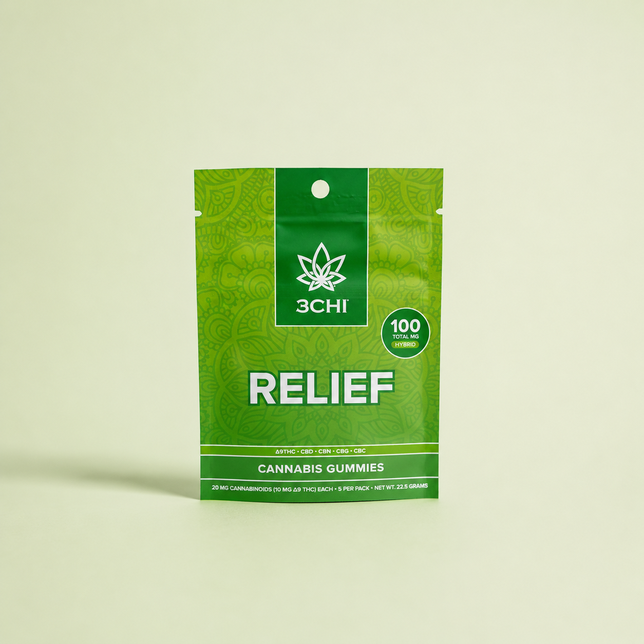 3Chi Relief Cannabis Gummies - Hybrid 100mg