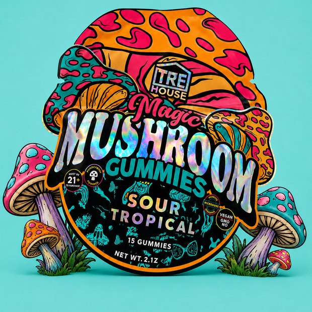 TreHouse Magic Mushroom Gummies - Sour Tropical