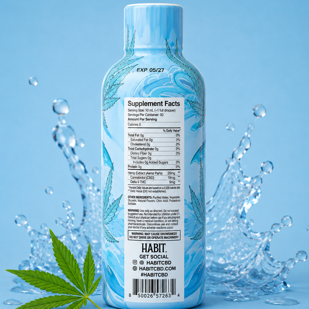 Habit Water Soluble Hemp Cannabinoids - Pure 750mg