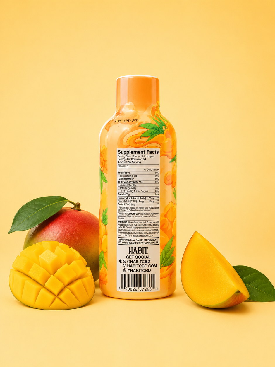 Habit Water Soluble Hemp Cannabinoids - Mango 750mg