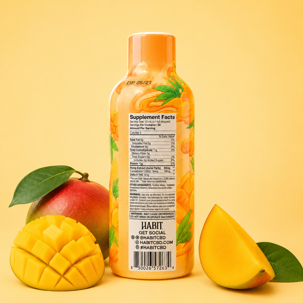 Habit Water Soluble Hemp Cannabinoids - Mango 750mg