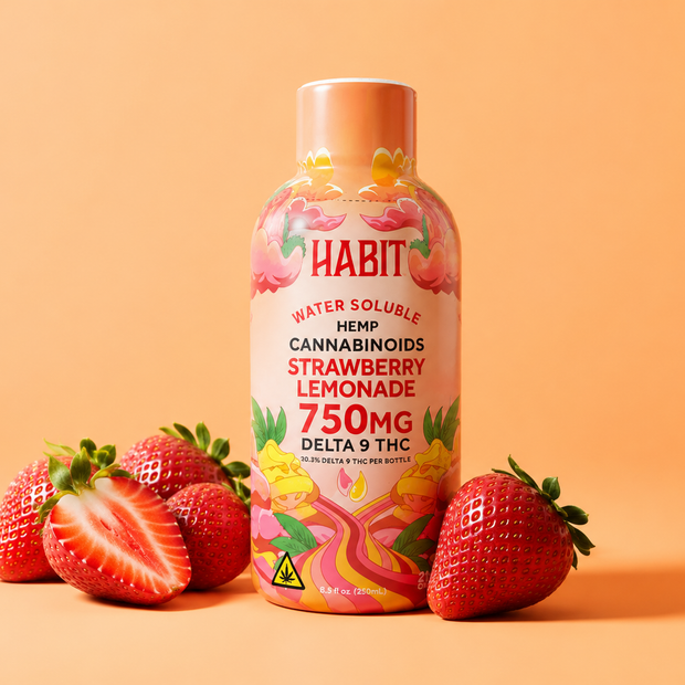 Habit Water Soluble Hemp Cannabinoids - Strawberry Lemonade 750mg