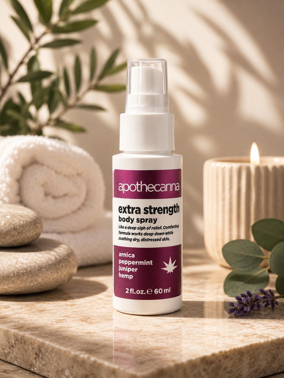 Apothecanna Extra Strength Body Spray – Arnica, Peppermint & Hemp 60ml