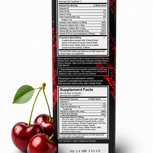 High Voltage Detox Double Flush - Blazin' Cherry
