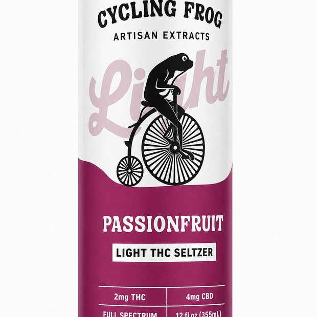 Cycling Frog Light THC Seltzer - Passionfruit
