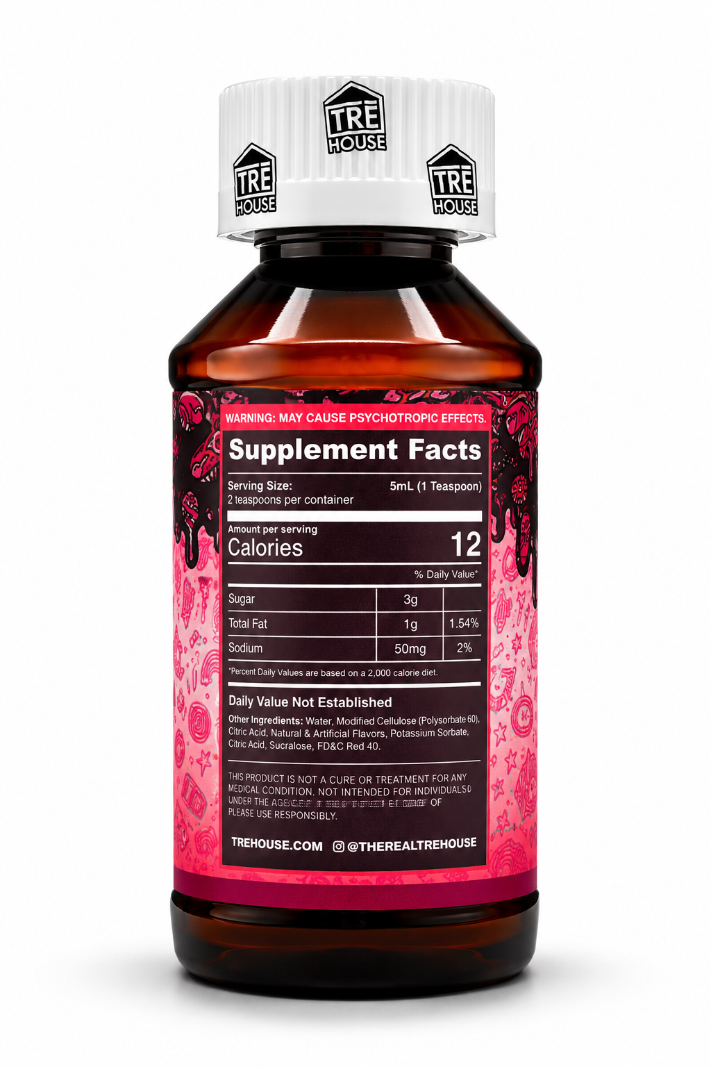 TRE House Magic Mushroom Syrup – Strawberry Gelato
