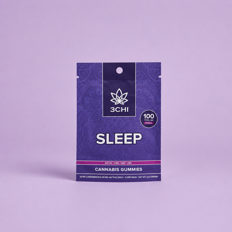 3Chi Sleep Cannabis Gummies - Indica 100mg