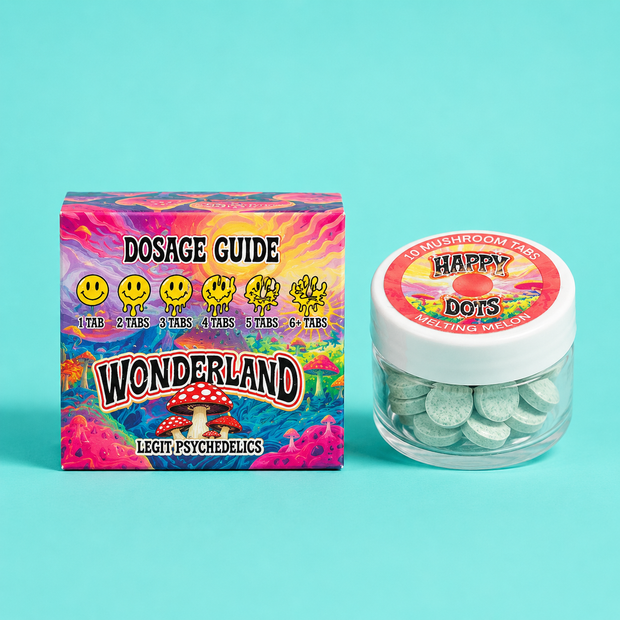Wonderland Happy Dots – Melting Melon Mushroom Tabs