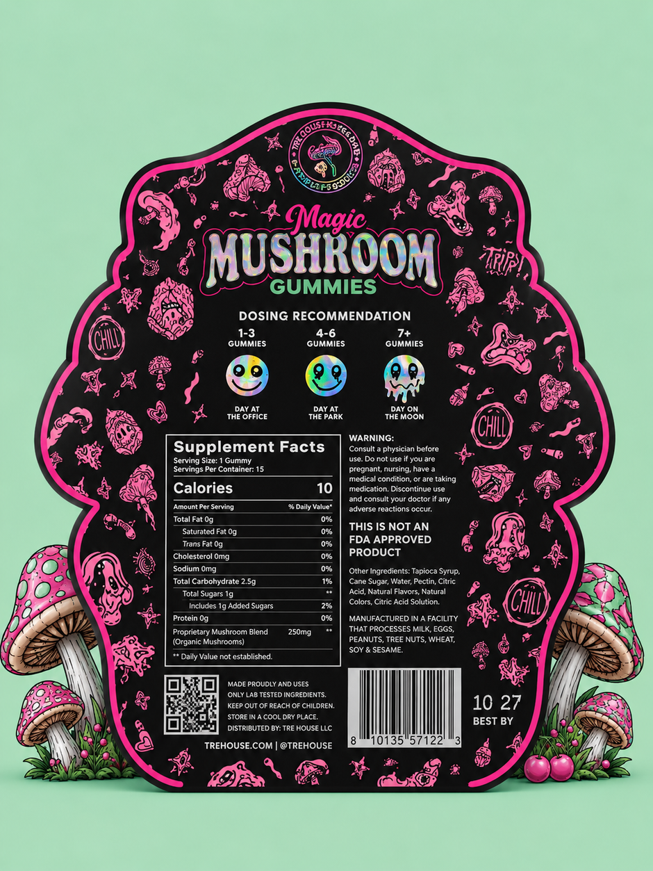 TreHouse Magic Mushroom Gummies - Sour Cherry