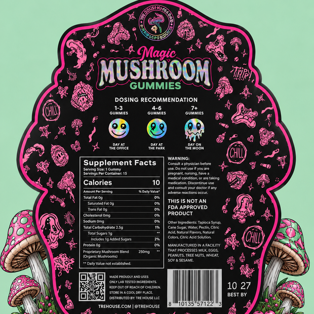 TreHouse Magic Mushroom Gummies - Sour Cherry