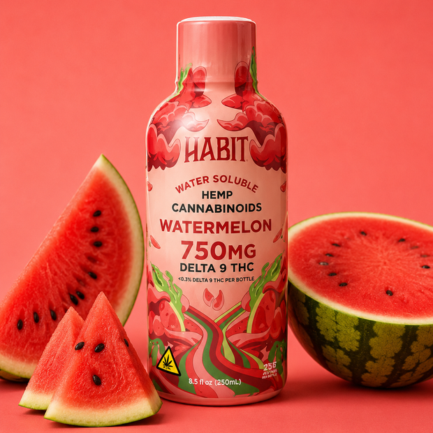 Habit Water Soluble Hemp Cannabinoids - Watermelon 750mg