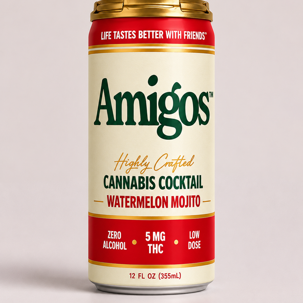 Amigos Watermelon Mojito Cannabis Cocktail - 5mg THC