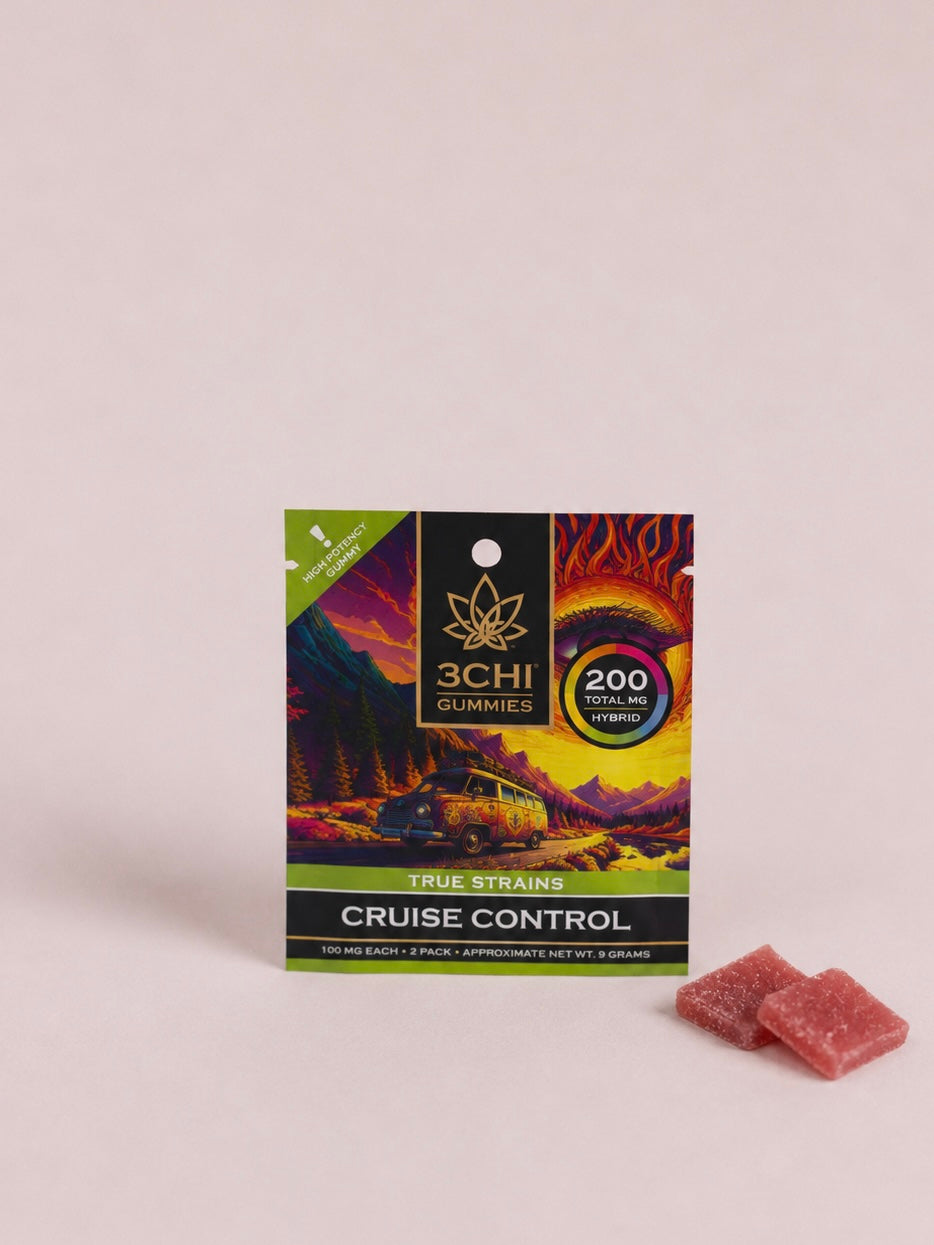 3Chi True Strains Cruise Control Gummies - Hybrid 200mg 2-Pack
