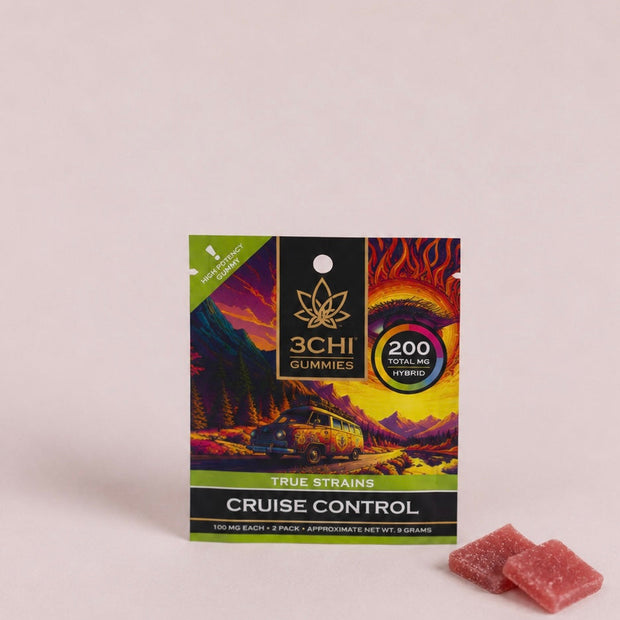 3Chi True Strains Cruise Control Gummies - Hybrid 200mg 2-Pack