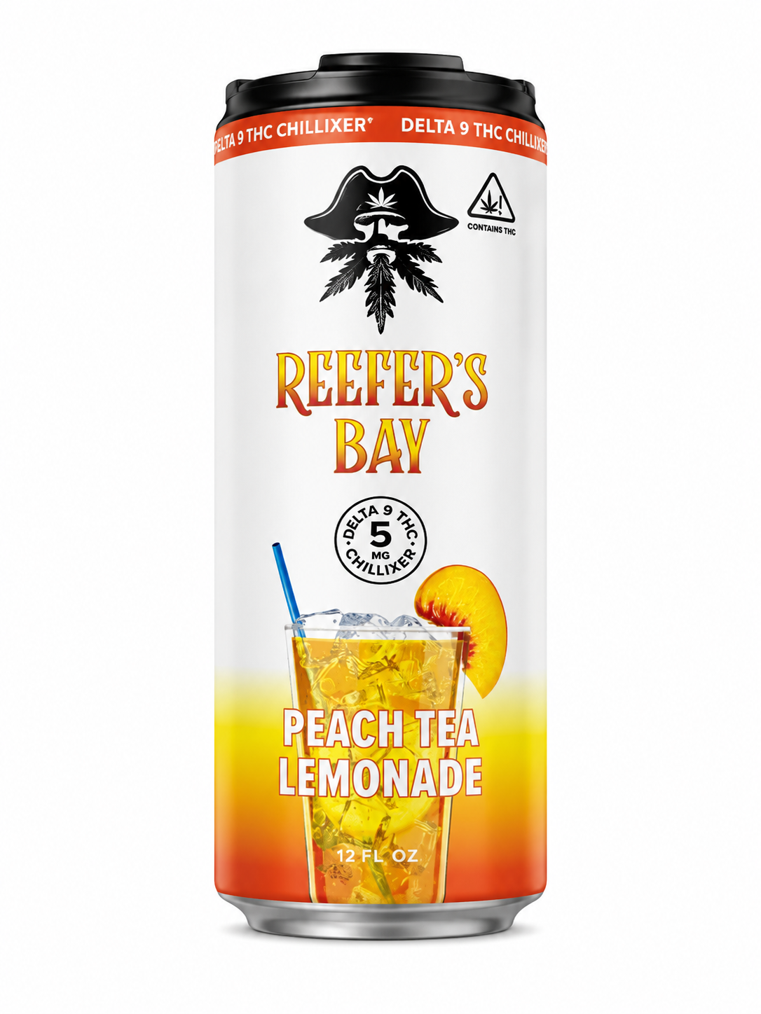 Reefer's Bay Peach Tea Lemonade Delta 9 THC Chillixer - 5mg THC