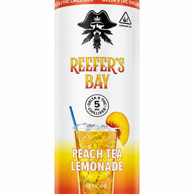 Reefer's Bay Peach Tea Lemonade Delta 9 THC Chillixer - 5mg THC