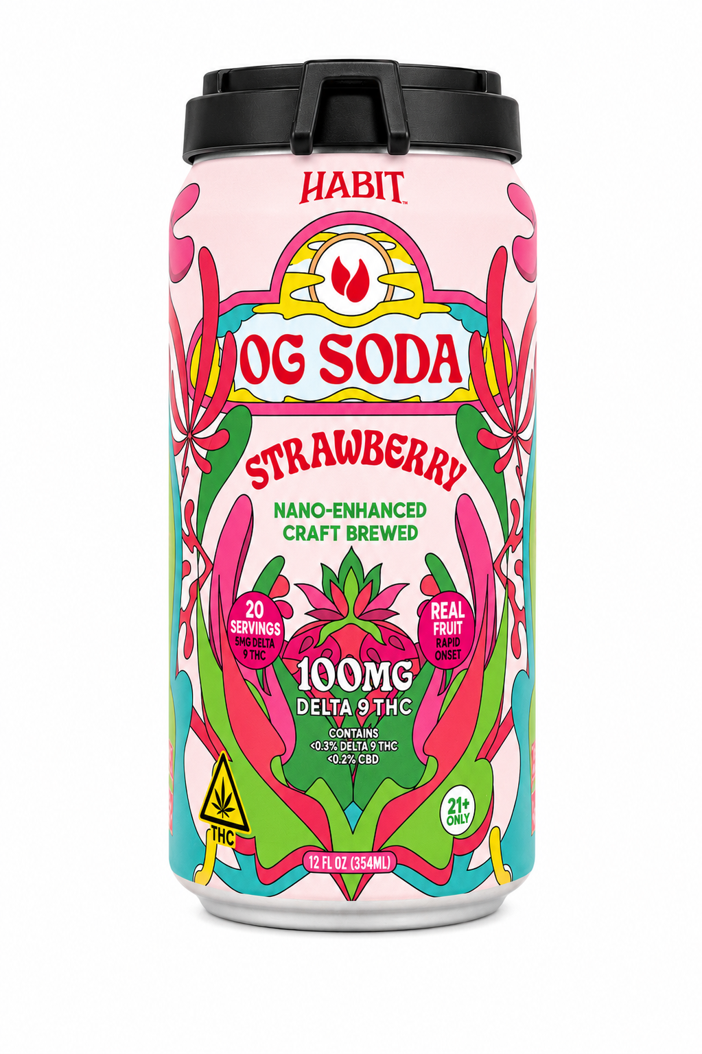 Habit OG Soda - Strawberry (Delta-9 THC)