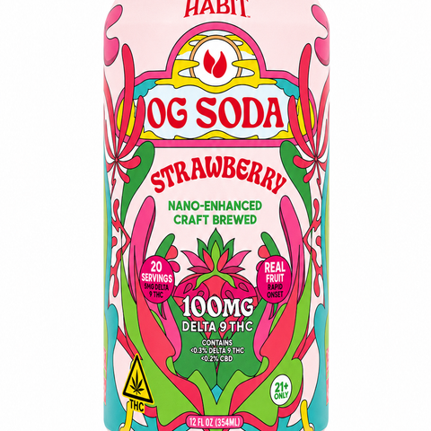Habit OG Soda - Strawberry (Delta-9 THC)