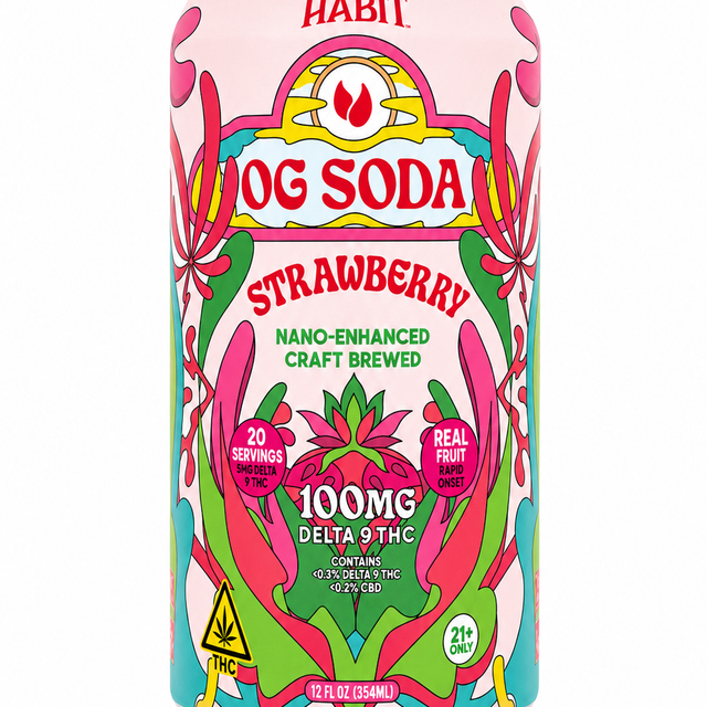 Habit OG Soda - Strawberry (Delta-9 THC)