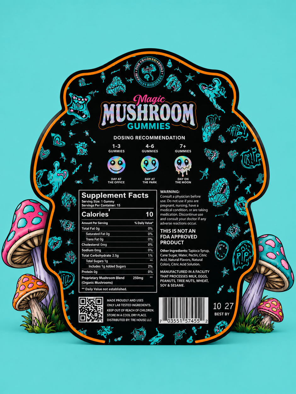 TreHouse Magic Mushroom Gummies - Sour Tropical