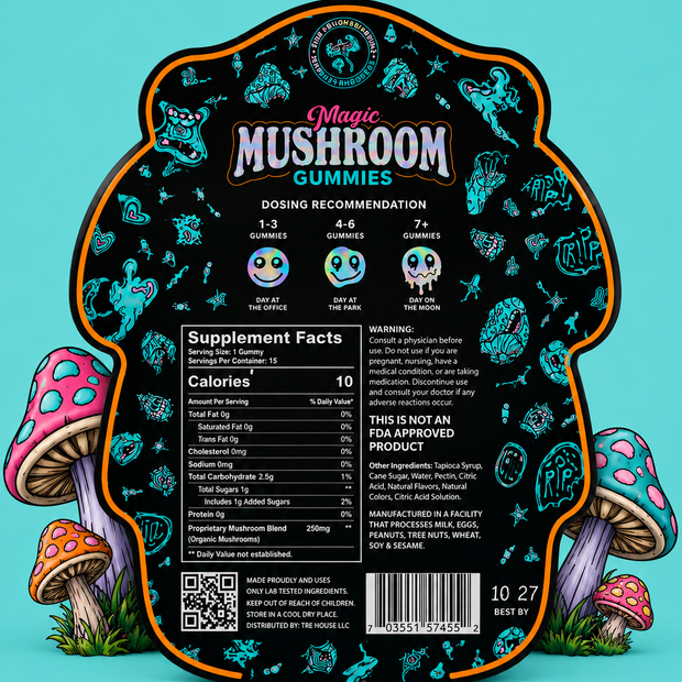 TreHouse Magic Mushroom Gummies - Sour Tropical