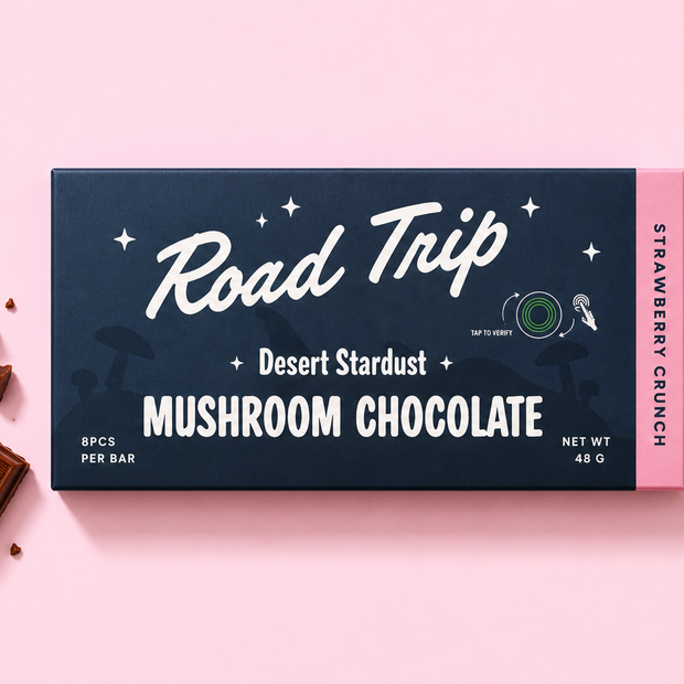 Road Trip Desert Stardust Mushroom Chocolate – Strawberry Crunch