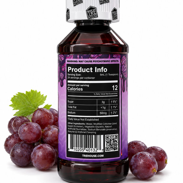 TRE House Mushroom Syrup - Galaxy Grape High Potency 4oz
