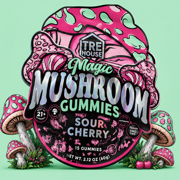 TreHouse Magic Mushroom Gummies - Sour Cherry